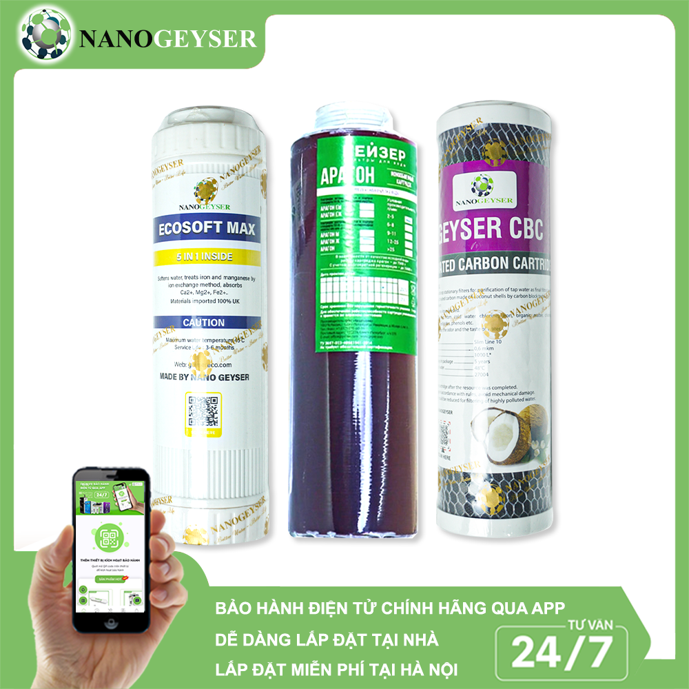 Bộ 3 lõi Ecosoft Max , Aragon, CBC