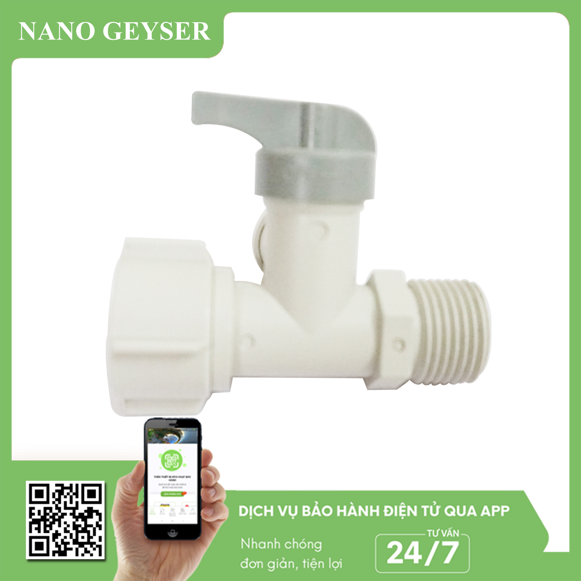 Khẩu Khóa nhựa phi 10