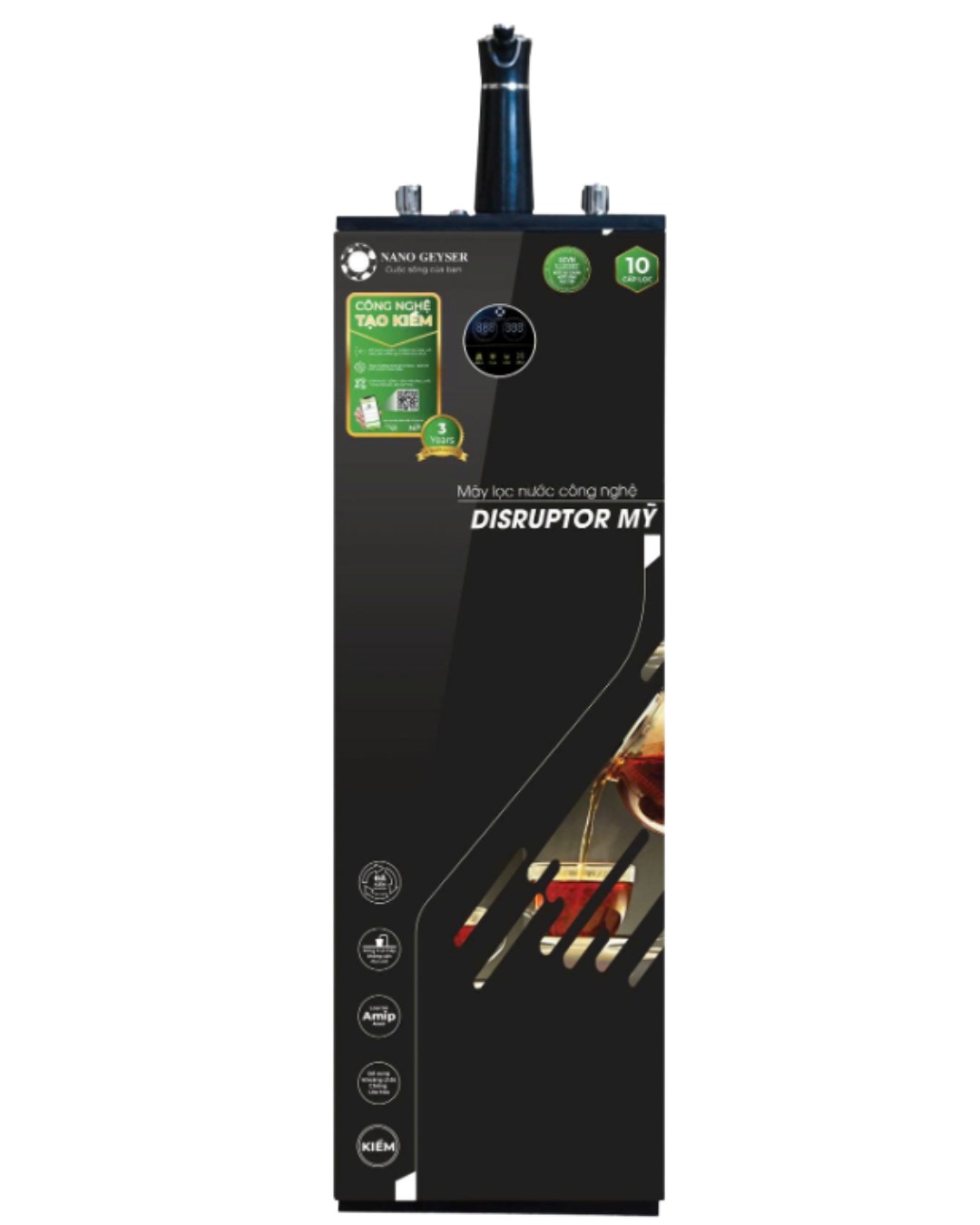 Máy lọc nước có tủ  Slim Nano Geyser GR-K28 TCLS