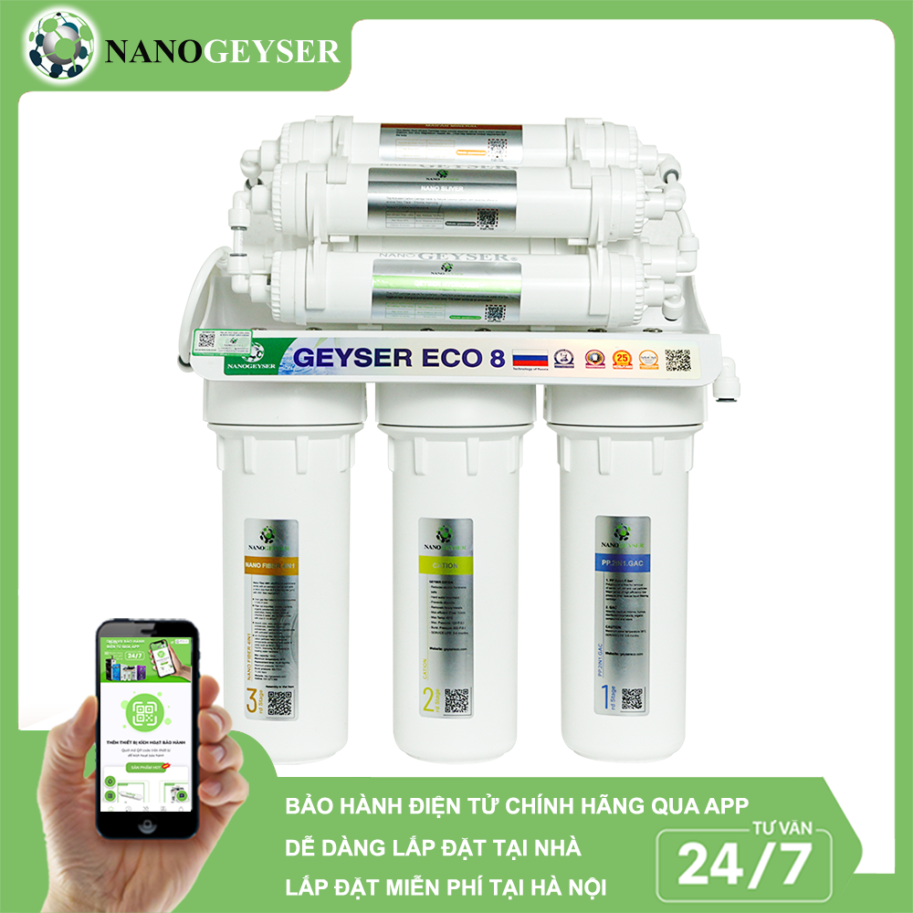 Máy lọc nước Nano Geyser Eco 6 Cấp