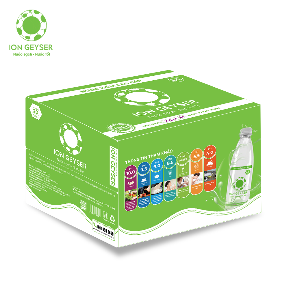 Nước Đóng Chai Cao Cấp Ion Geyser 500ML