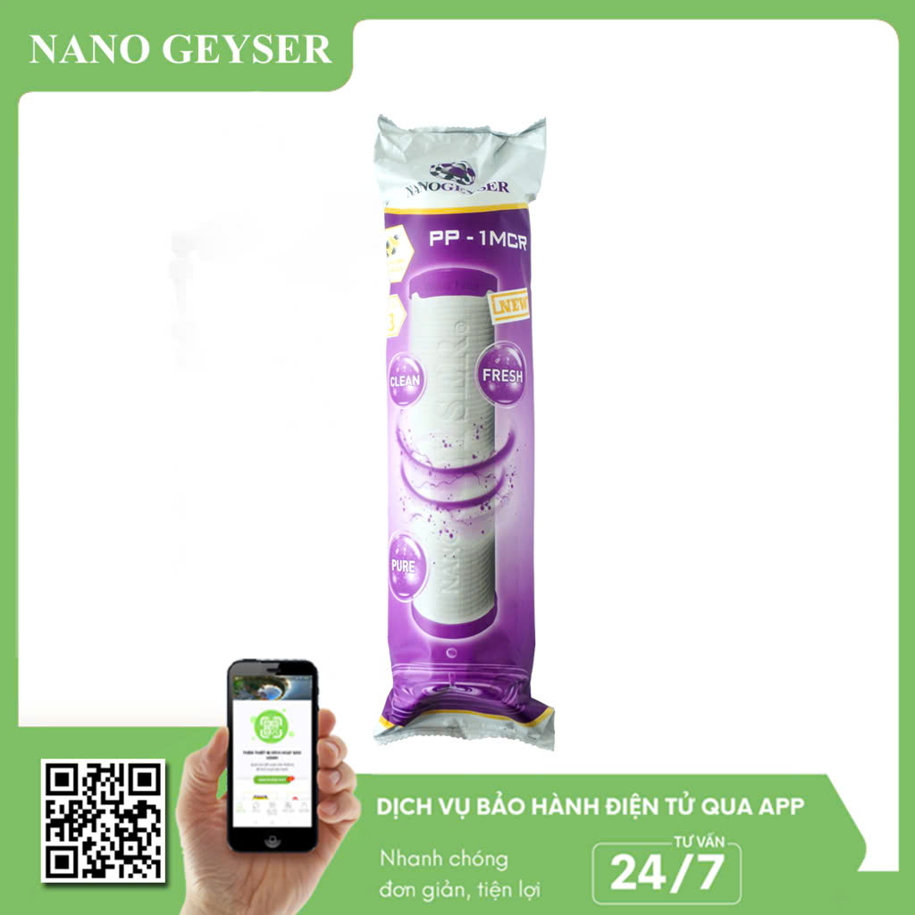Lõi PP 1 Micro Nano Geyser new